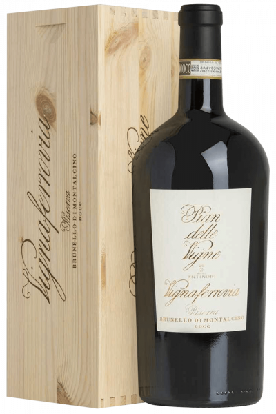 5 Litri Brunello Di Montalcino Pian Delle Vigne Vignaferrovia Riserva Antinori 2015 (Cassetta in Legno)