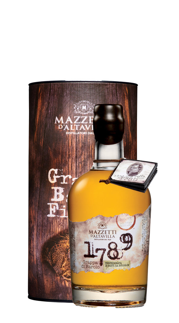 Grappa di Barolo ‘1789 in Botti di Bourbon’ Mazzetti d’Altavilla – 50cl